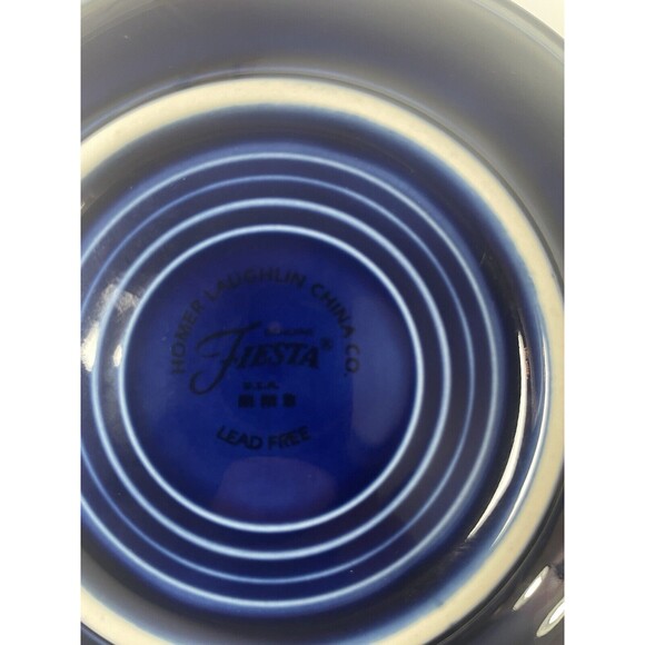 2 Fiestaware Saucer Coffee Cup Plate Cobalt Blue 5.75" Fiesta E68 No Chips - Picture 4 of 4